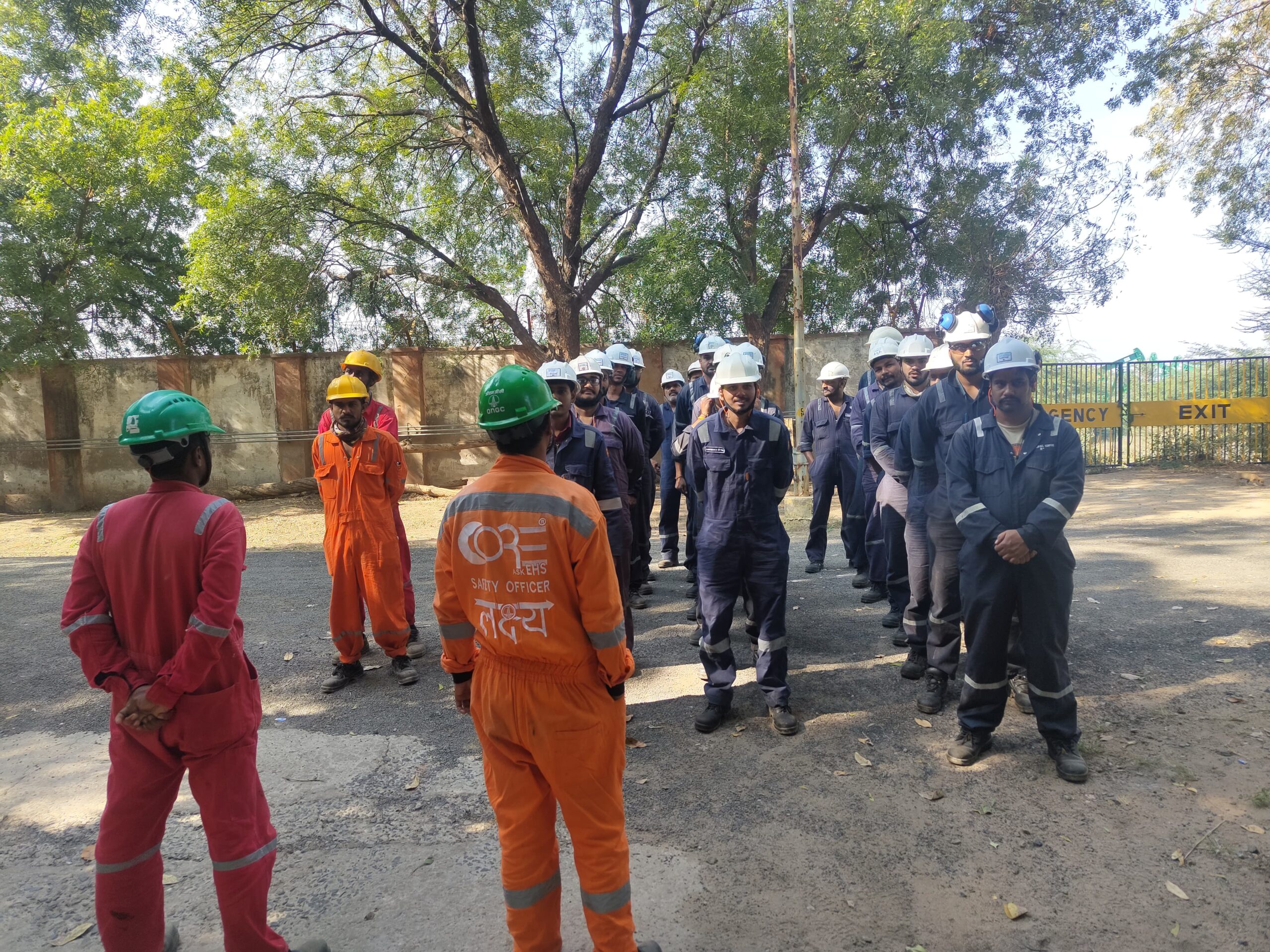 Mock drill of fire at Santhal main ICP 