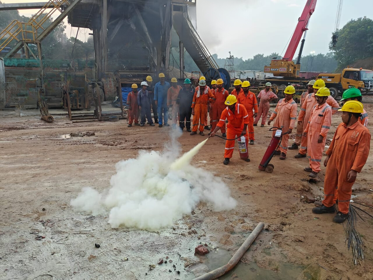 Fire Fighting Training at Tripura Asset